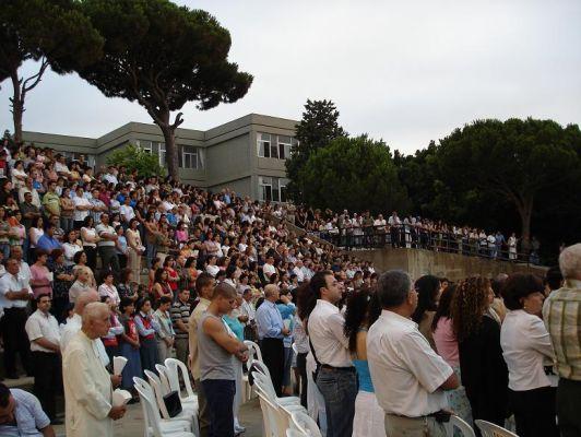 The mass of Ain Ibil in Mont La Salle – 14 August 2006