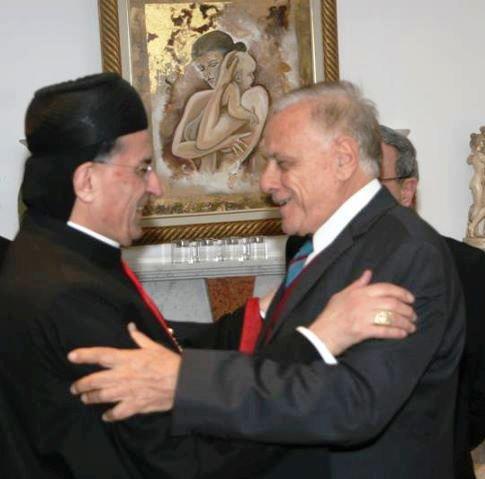The Meeting of Abu Arz with Patriarch Beshara Al-Rahi in Cyprus 12-02-2012