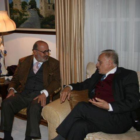 The Meeting of Abu Arz with Patriarch Beshara Al-Rahi in Cyprus 12-02-2012