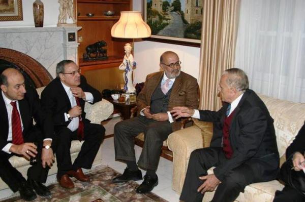The Meeting of Abu Arz with Patriarch Beshara Al-Rahi in Cyprus 12-02-2012
