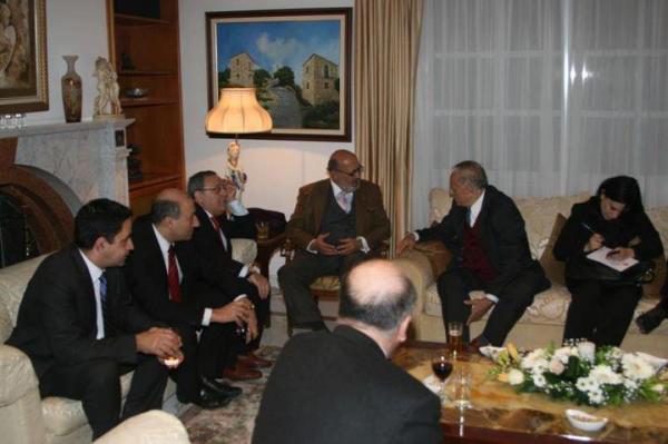 The Meeting of Abu Arz with Patriarch Beshara Al-Rahi in Cyprus 12-02-2012