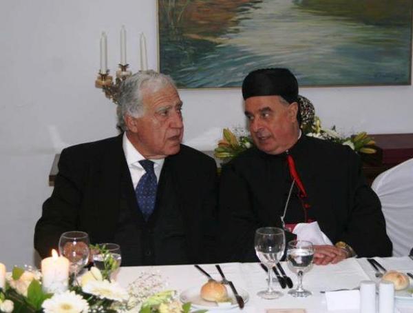 The Meeting of Abu Arz with Patriarch Beshara Al-Rahi in Cyprus 12-02-2012